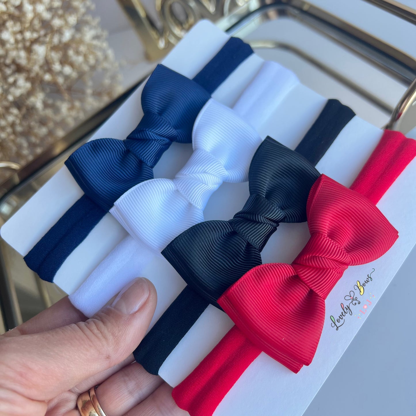 Set Baby headbands gravatinha