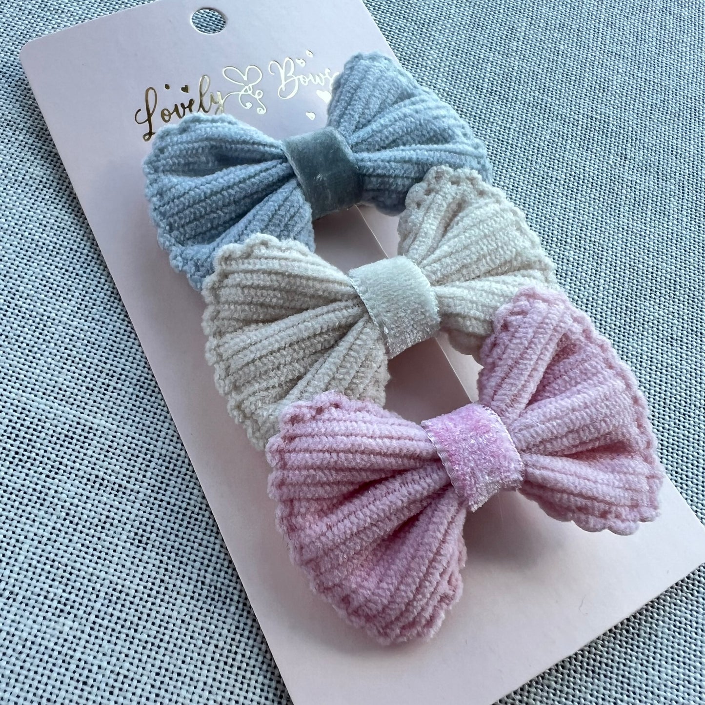 Set hair clip velvet