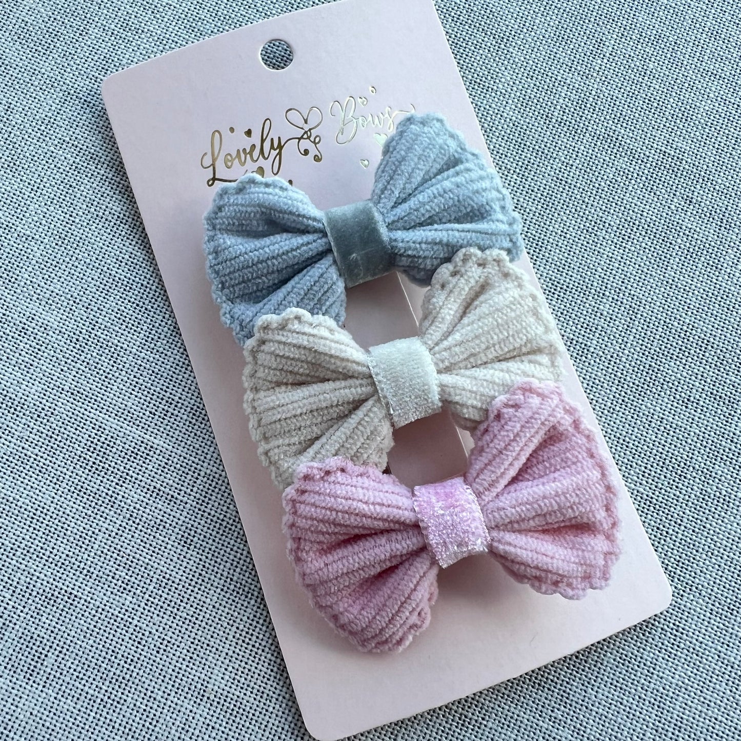 Set hair clip velvet