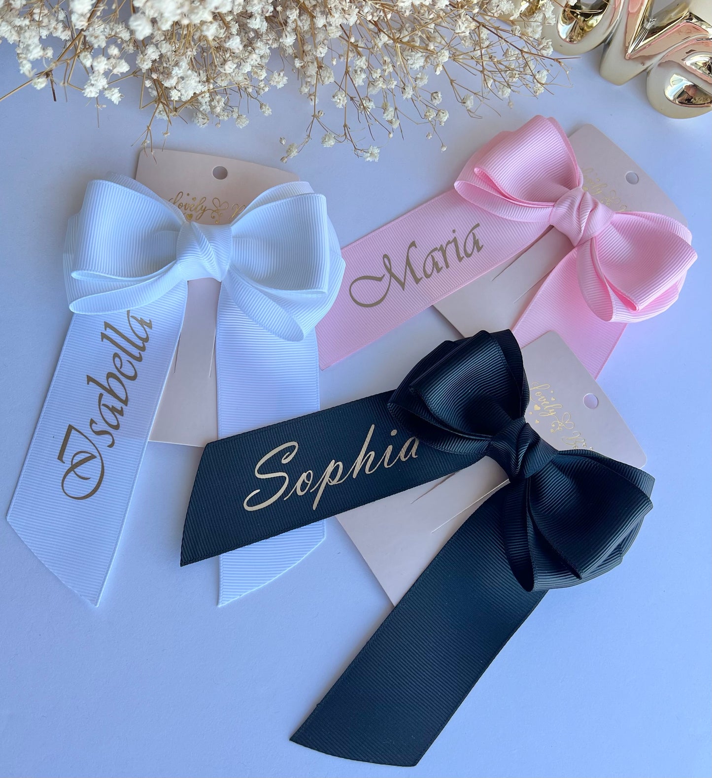 Personalized name bow