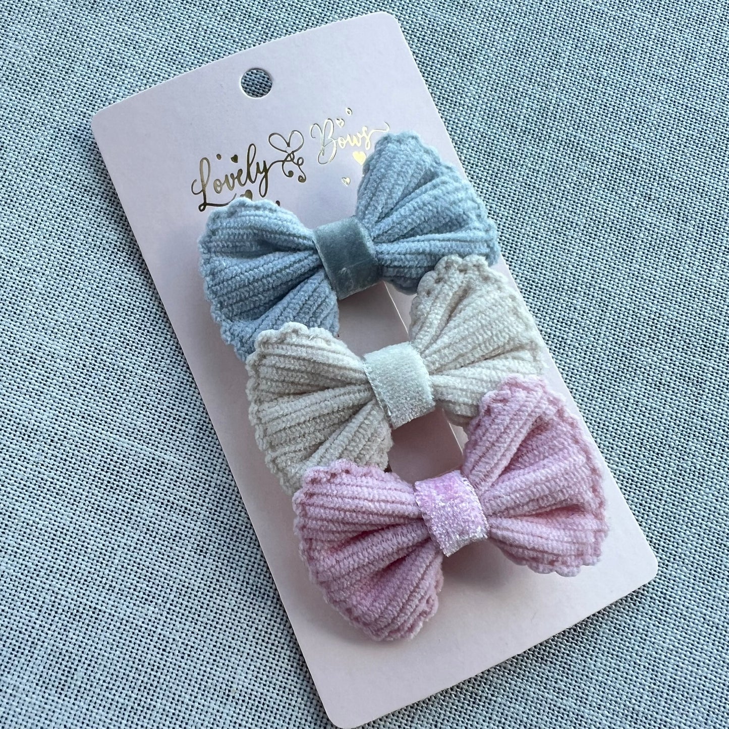 Set hair clip velvet