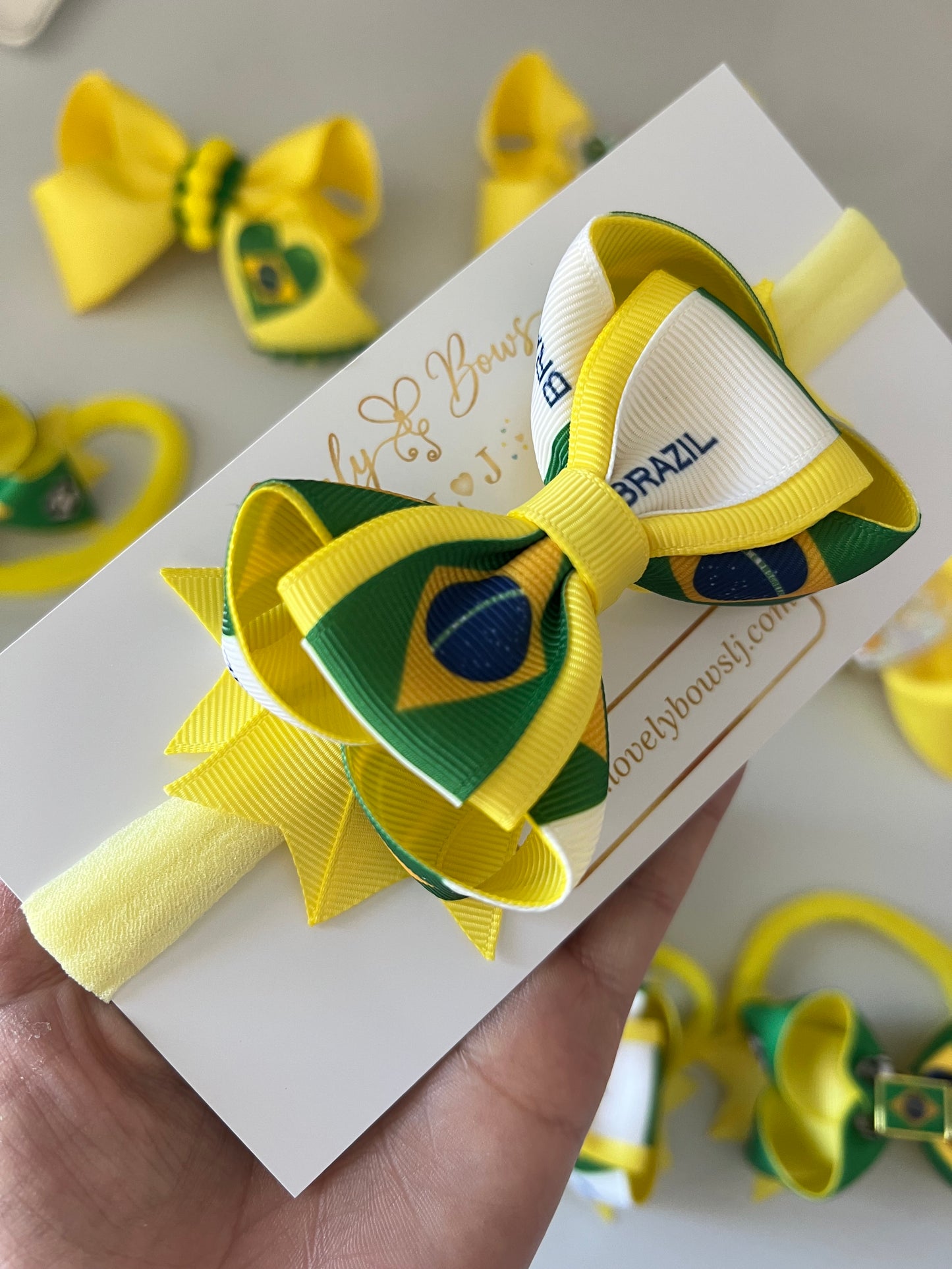 Brazil clip or headbands