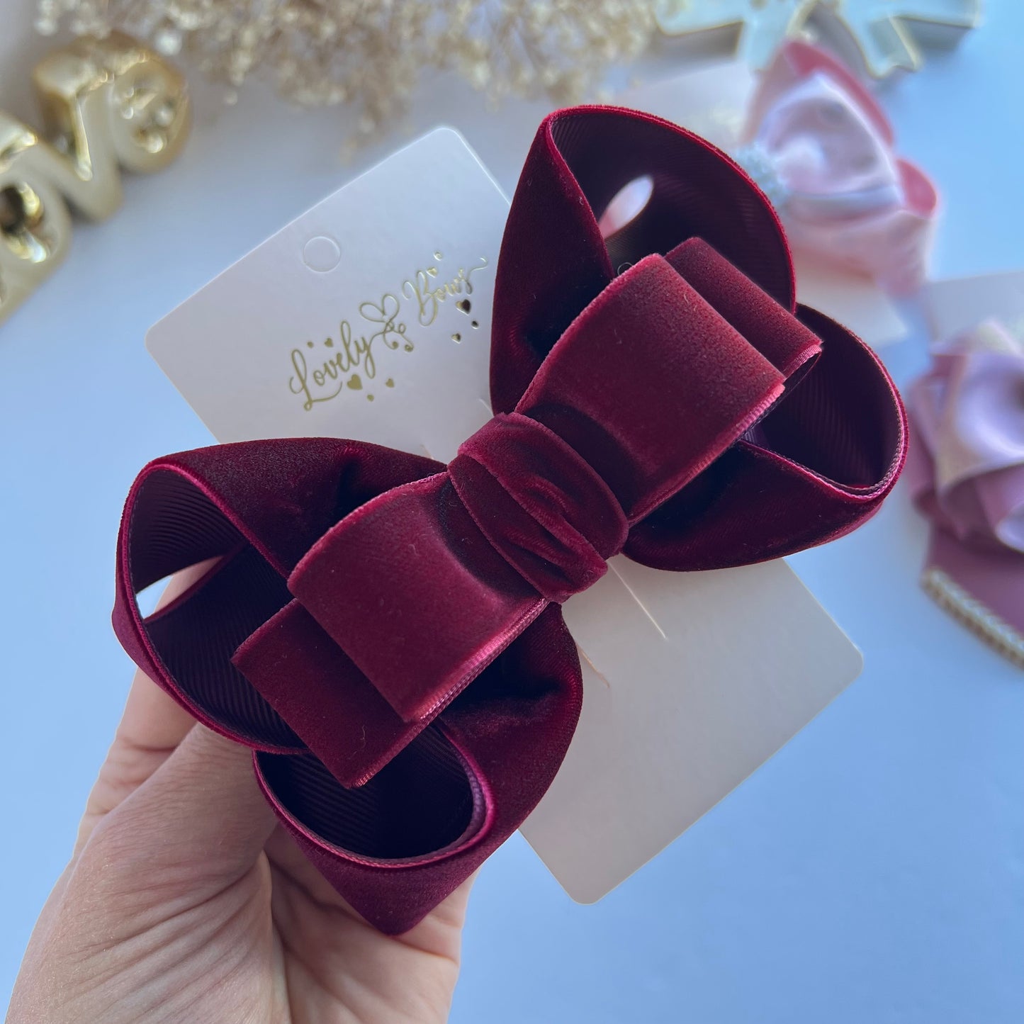 Velvet bows
