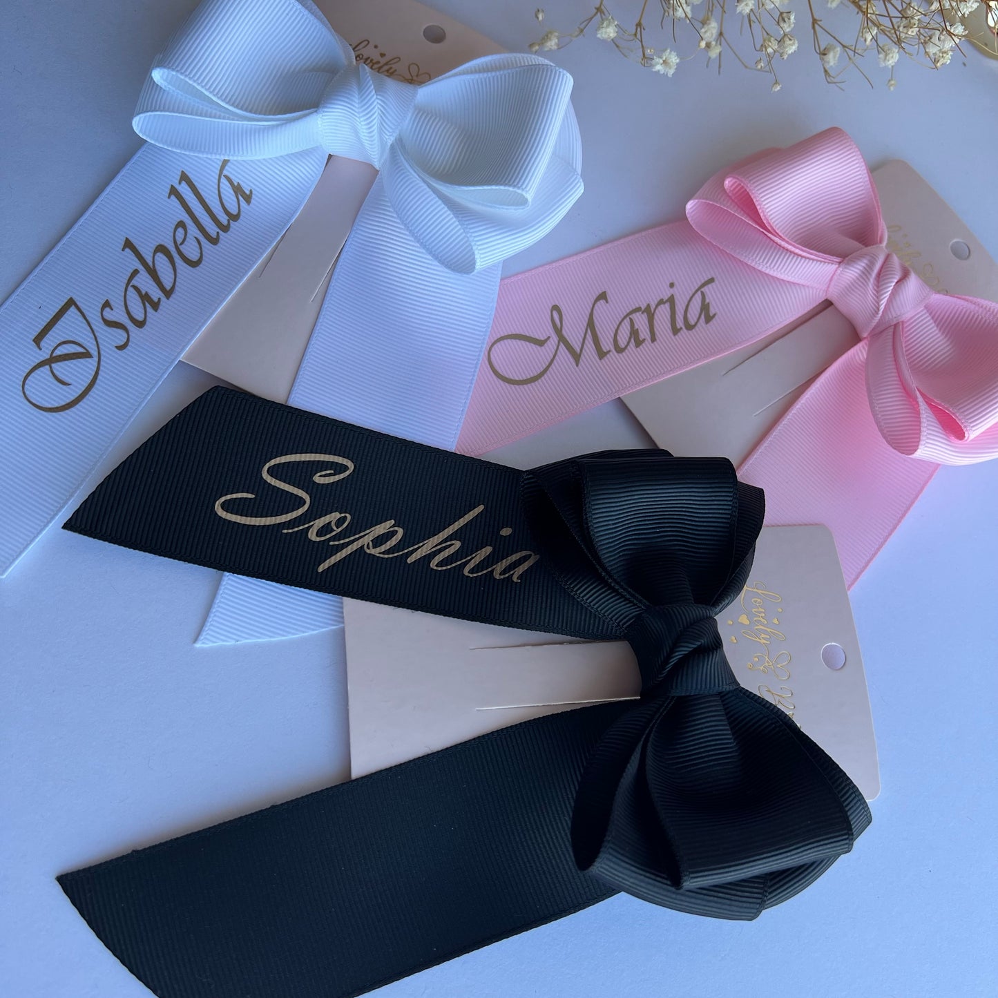 Personalized name bow