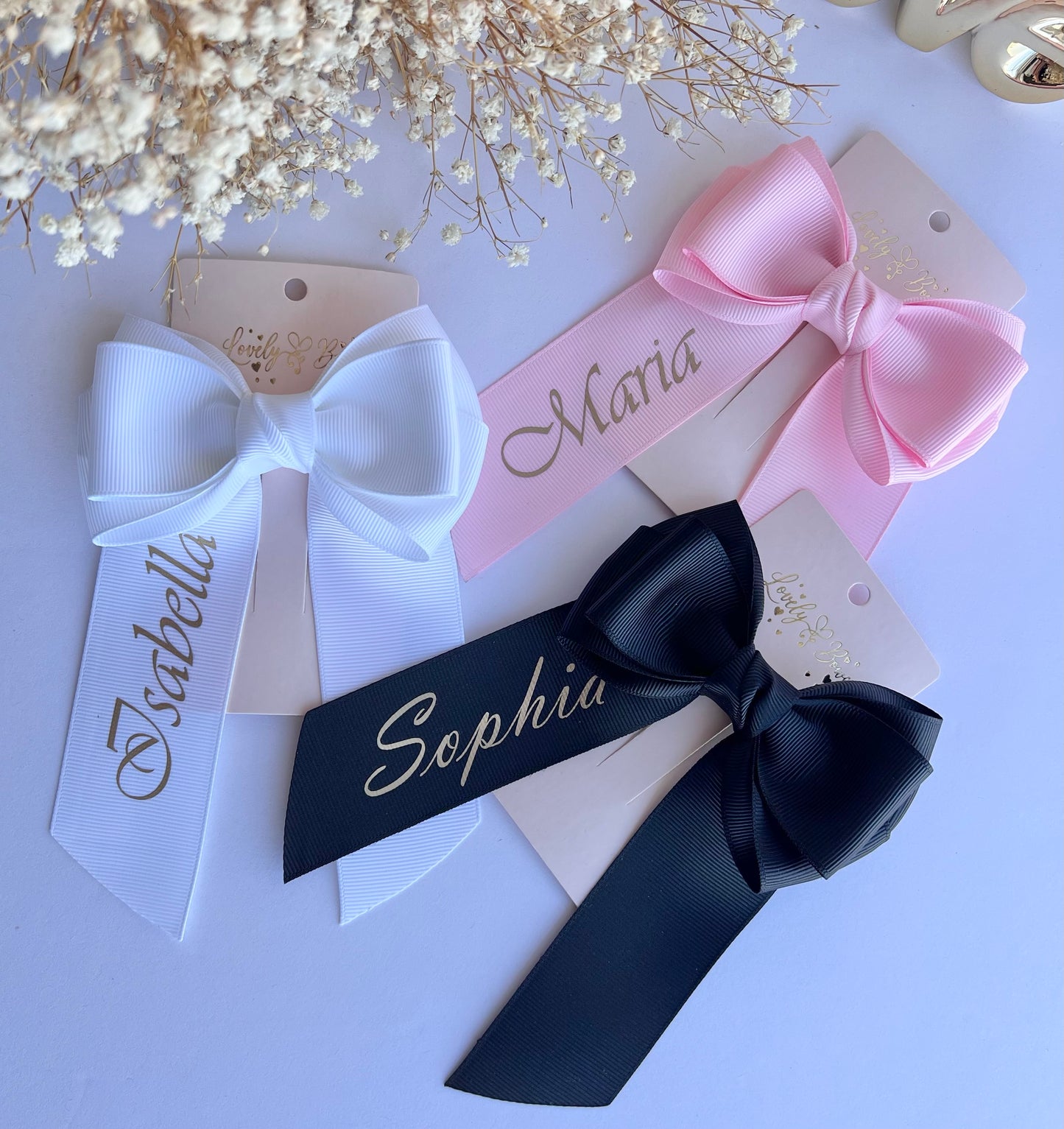 Personalized name bow