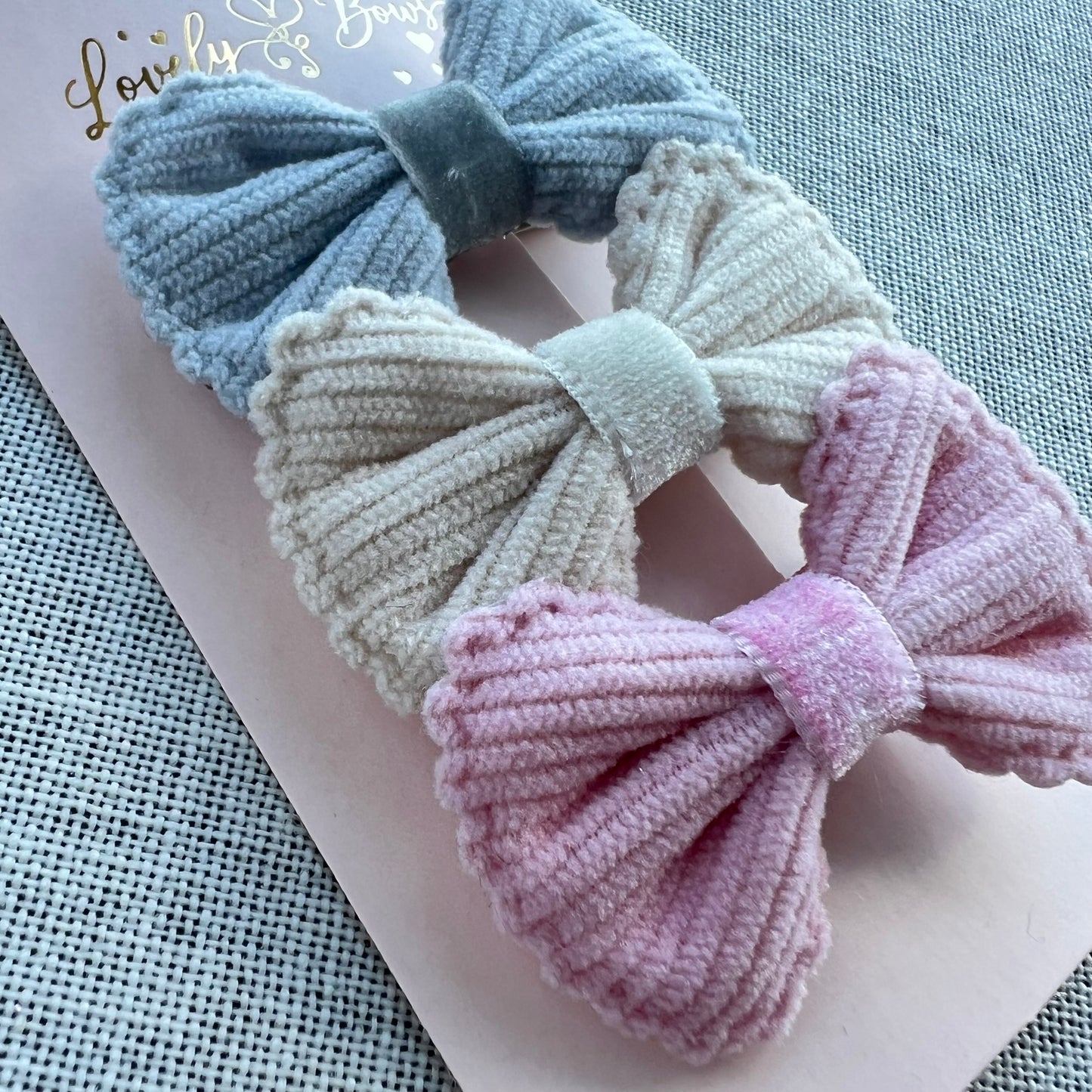 Set hair clip velvet