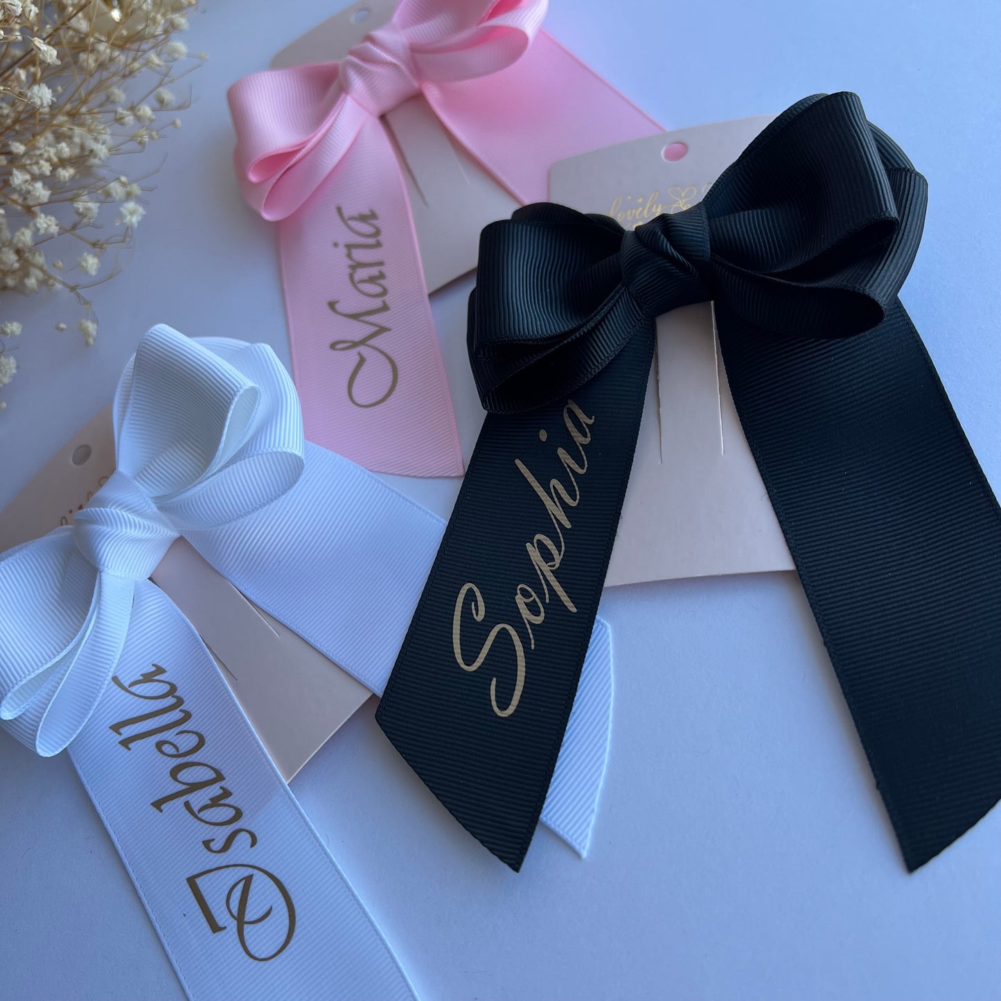 Personalized name bow