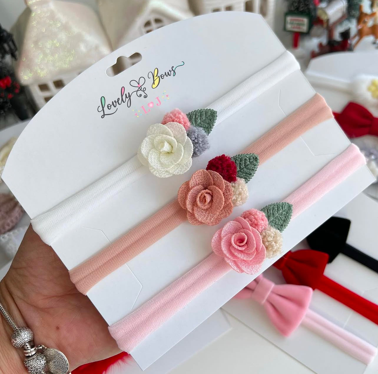 Set flowers headbands