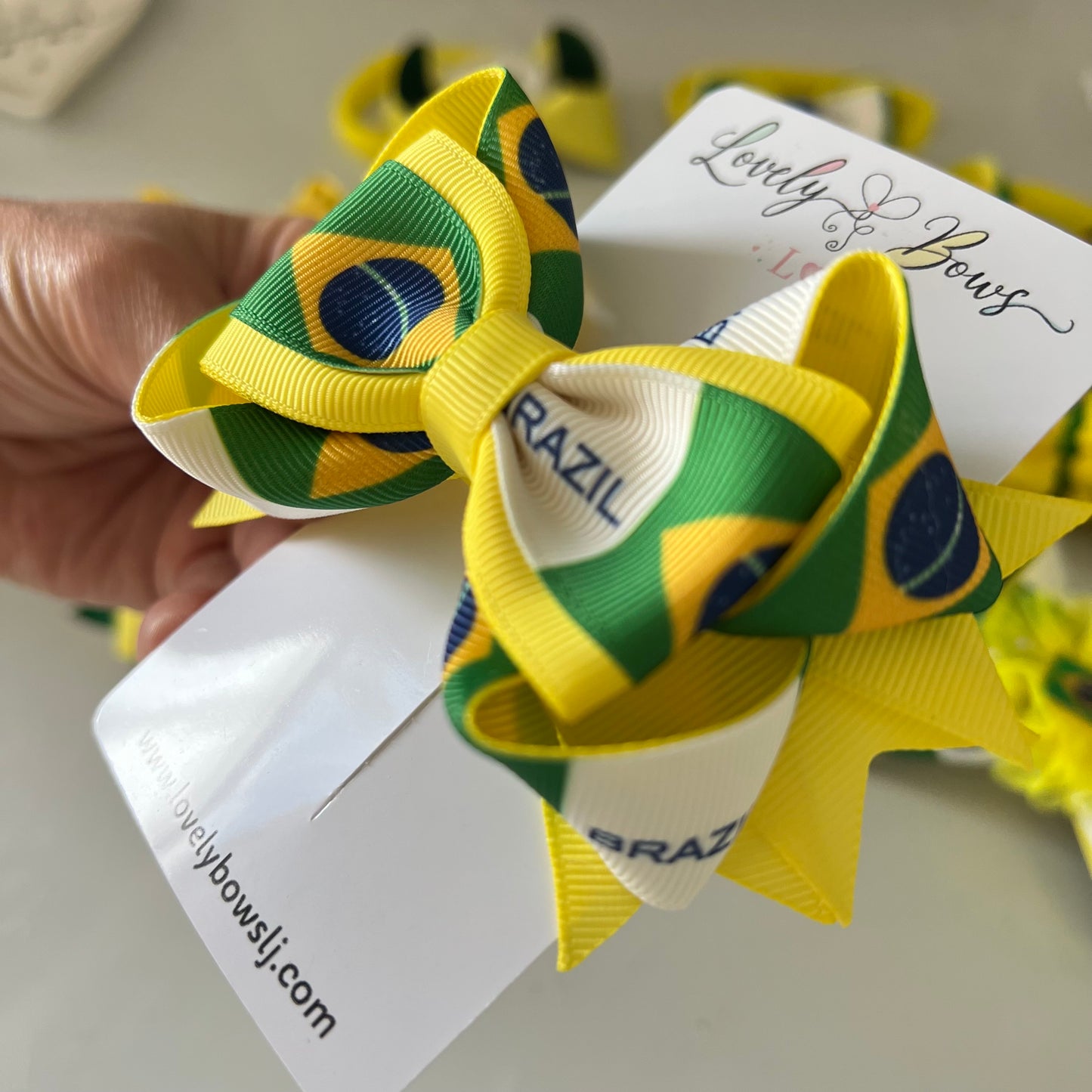 Brazil clip or headbands
