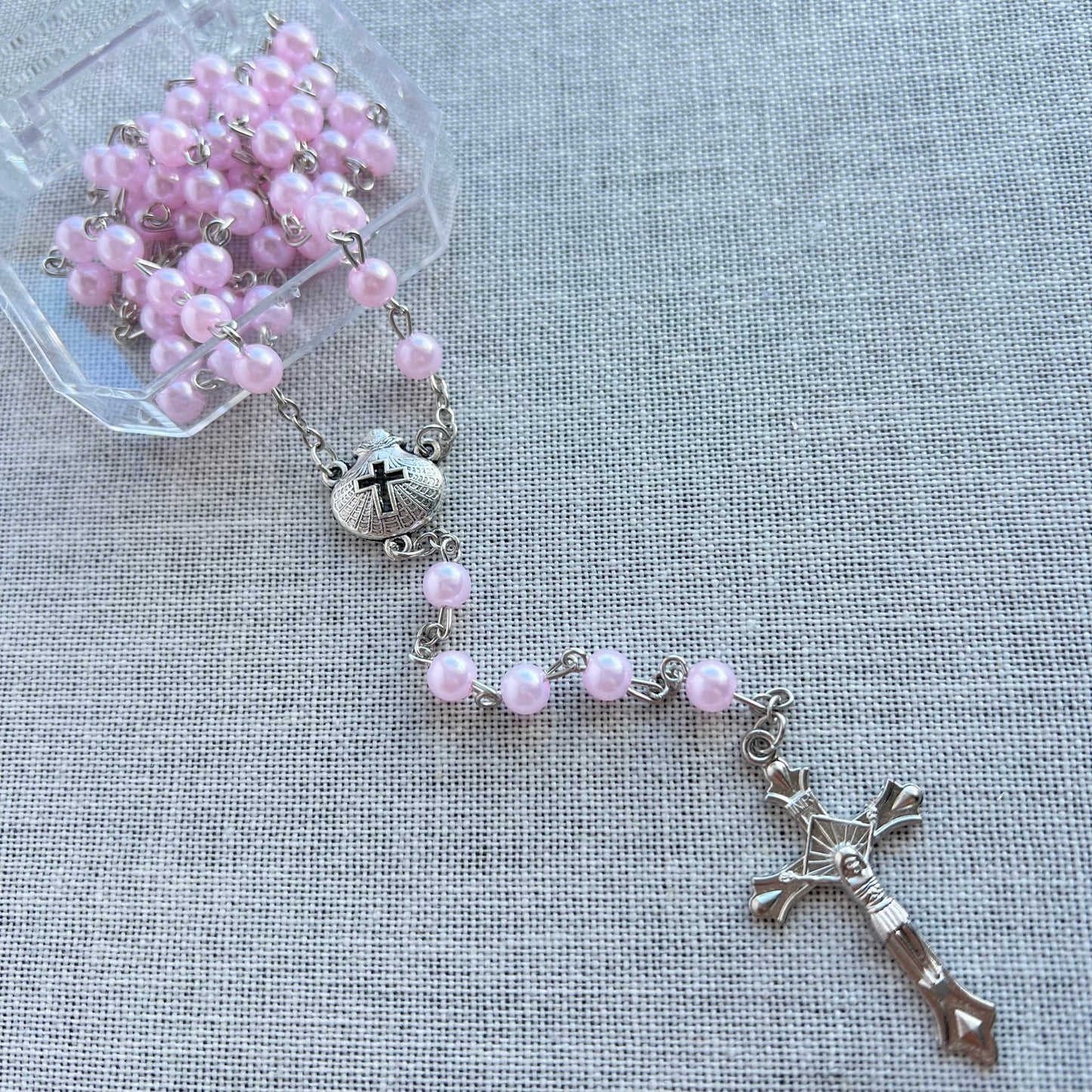 Baptism rosary girl