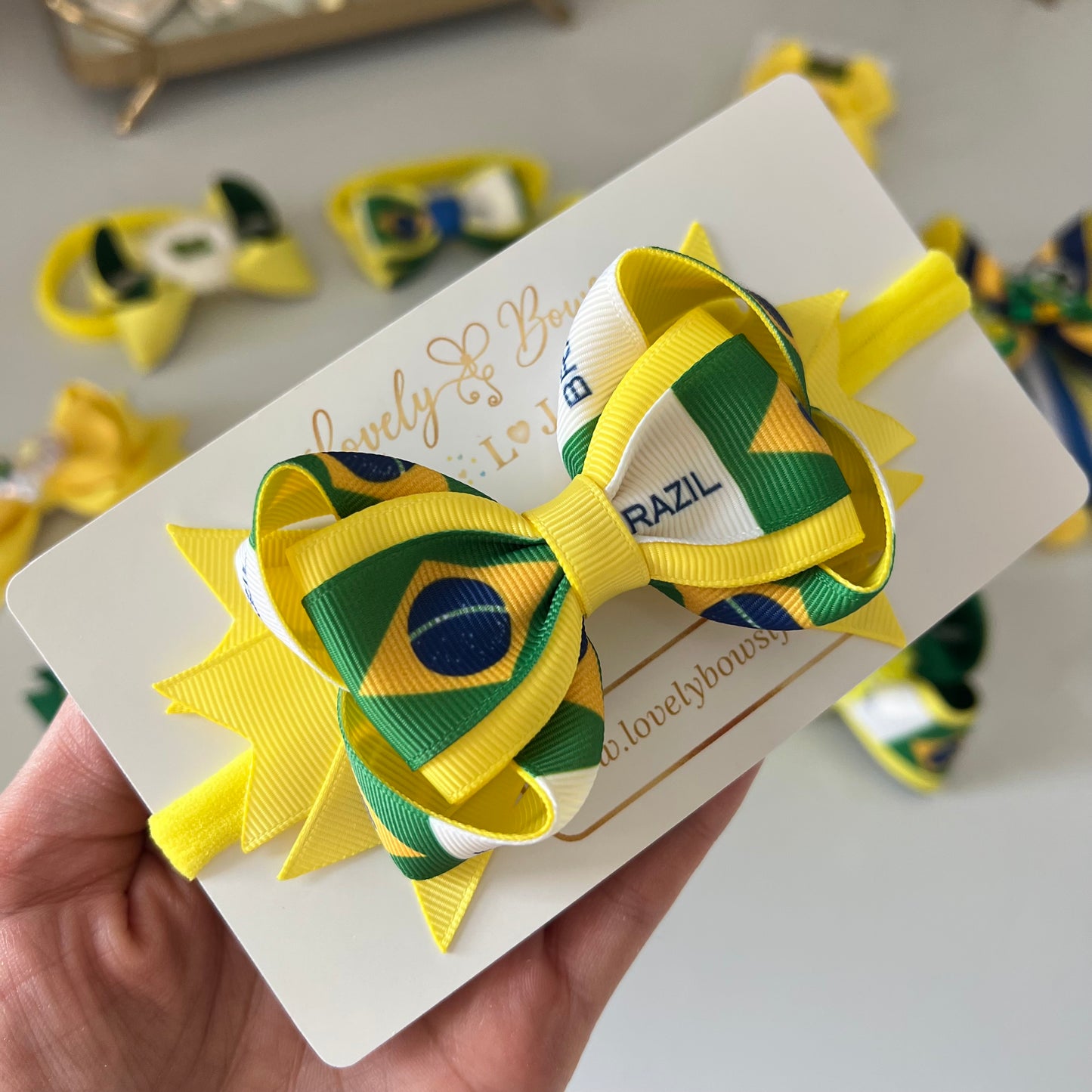 Brazil clip or headbands