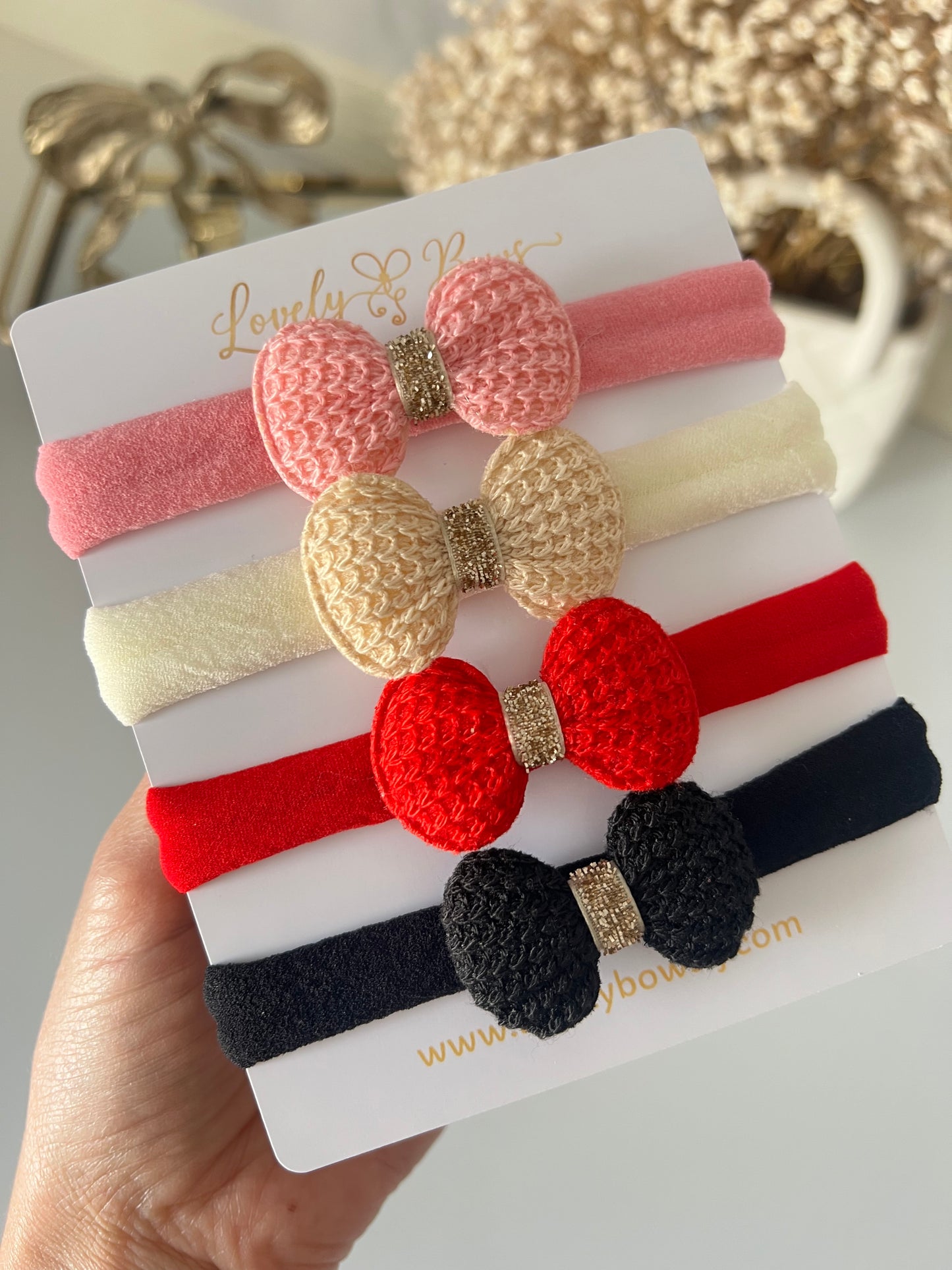 Set crochet headbands