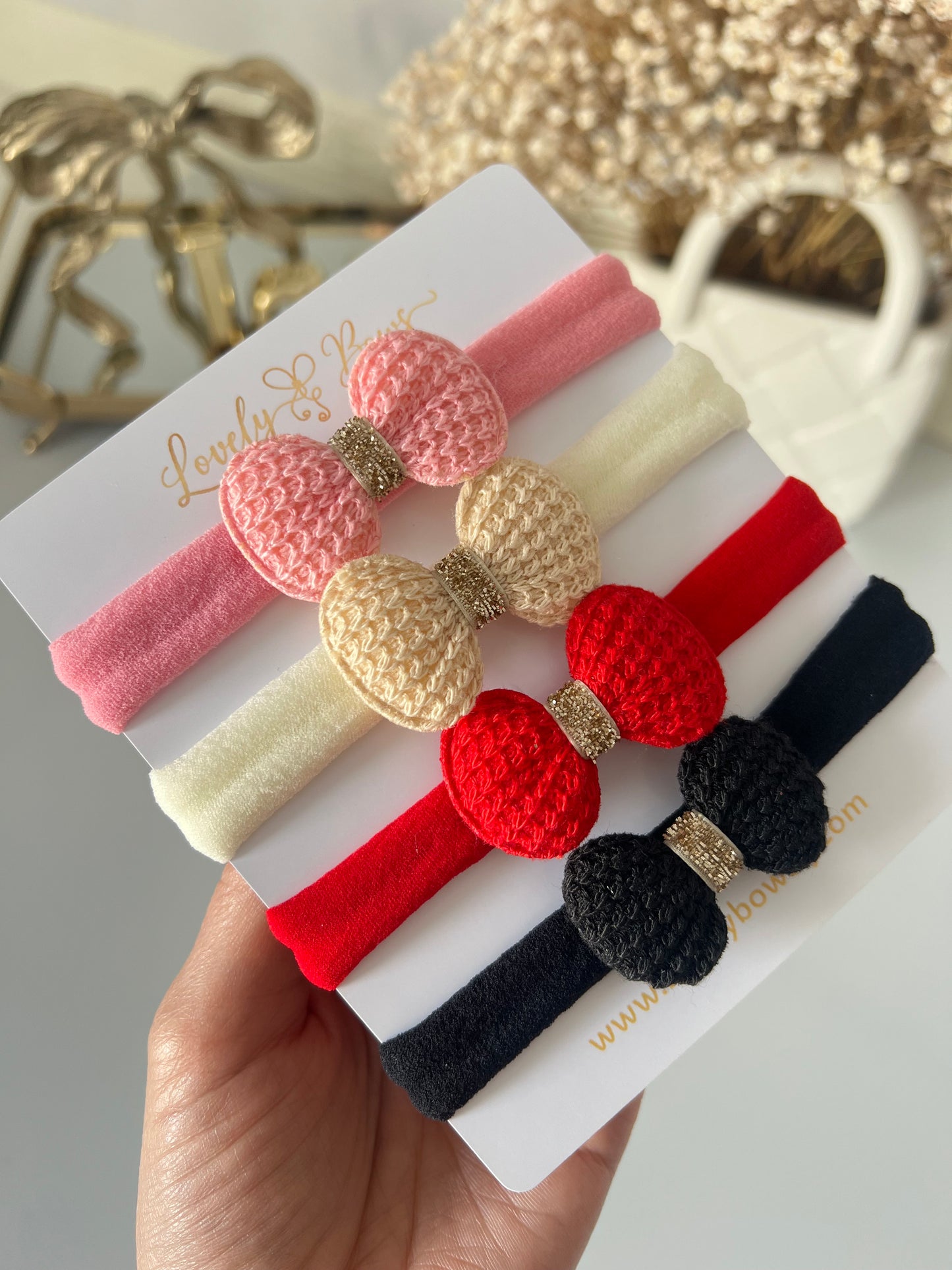 Set crochet headbands