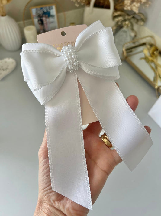 Hair bow satin