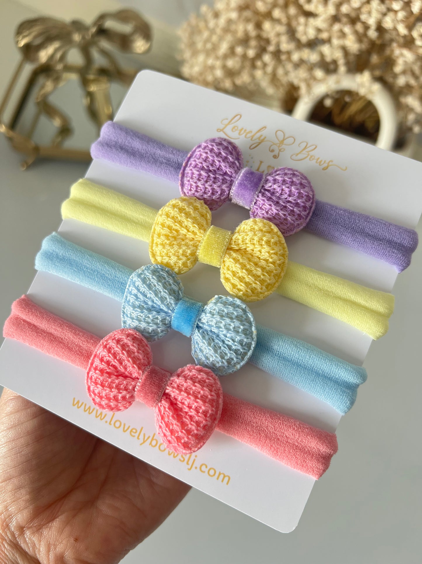 Set crochet headbands