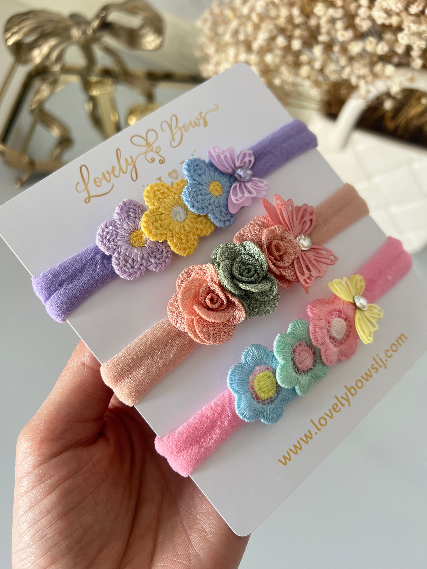 Set butterfly headbands