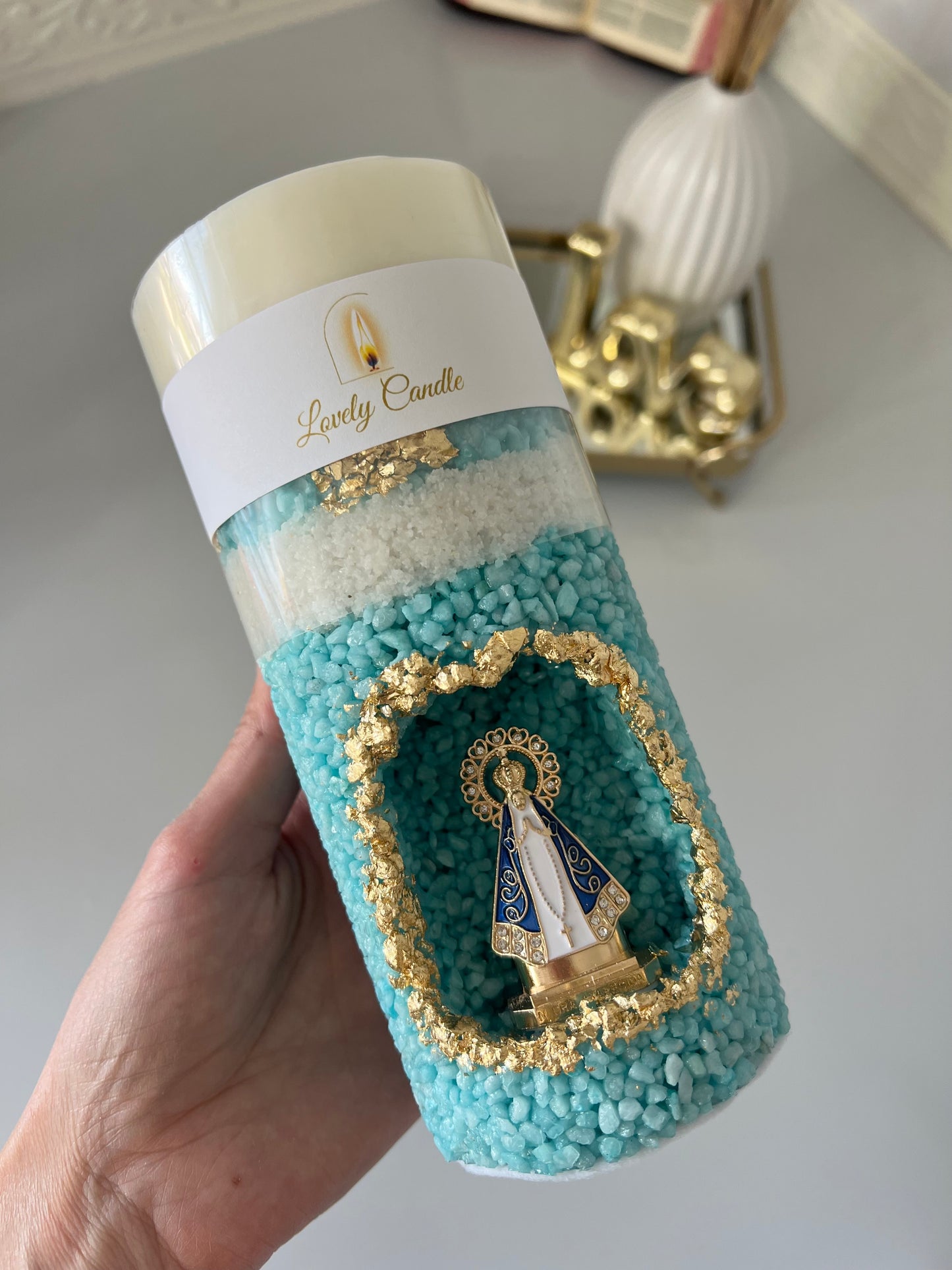 Vela gruta azul