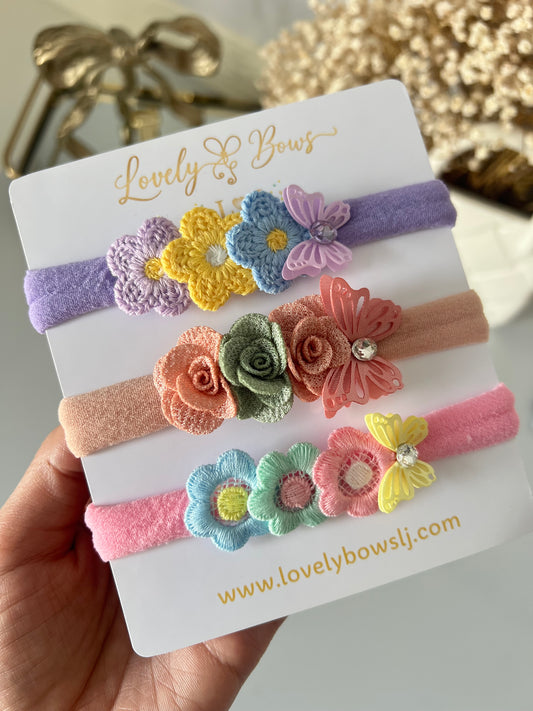 Set butterfly headbands