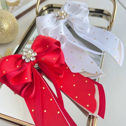 Holiday hair bows