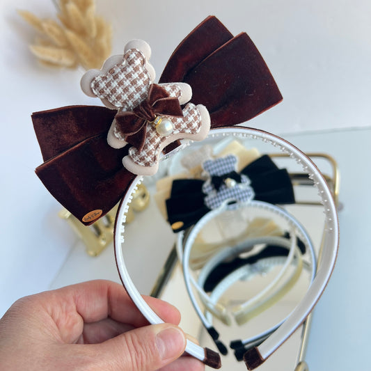 Tiara velvet little bear