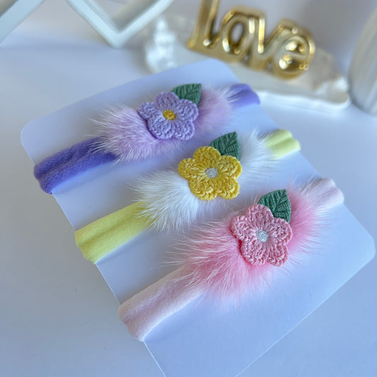 Flowers baby headbands