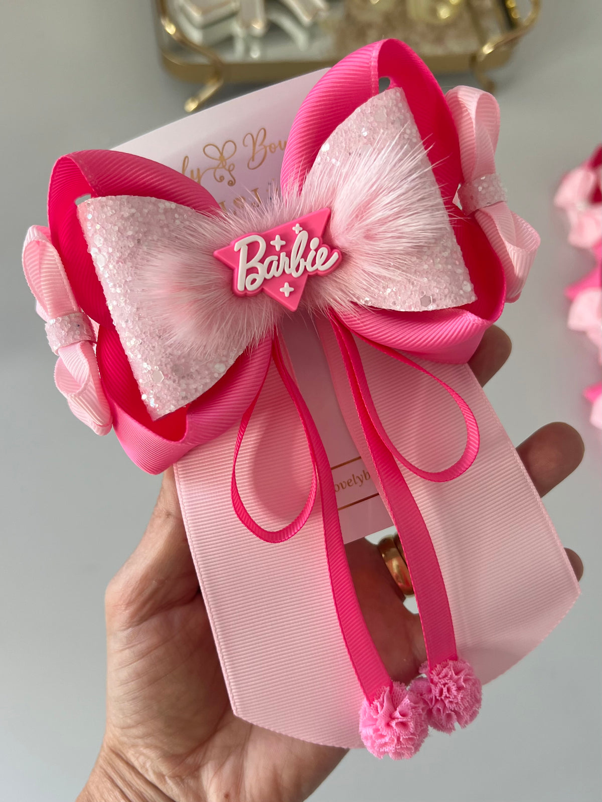 Barbie hair bows