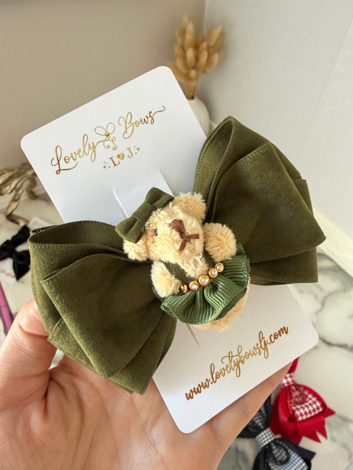 Little bear hair bows