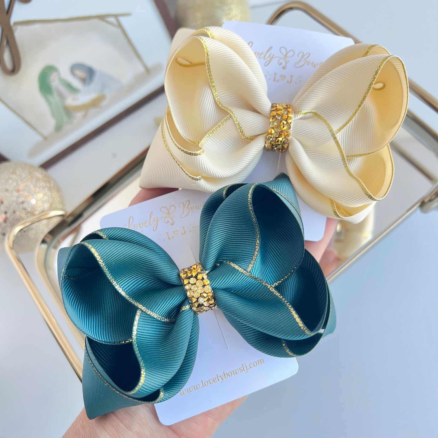 Shine hair bows