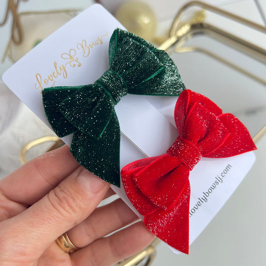 Set clip baby velvet