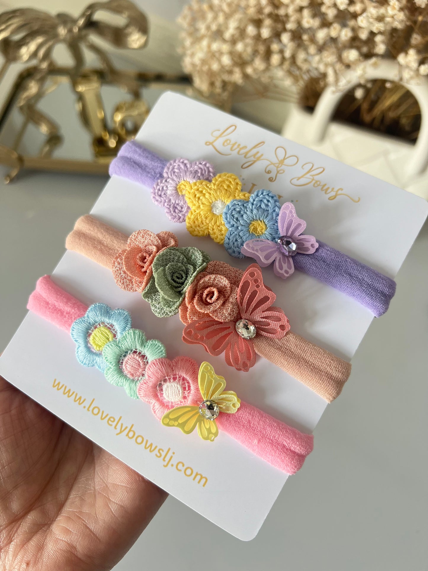 Set butterfly headbands
