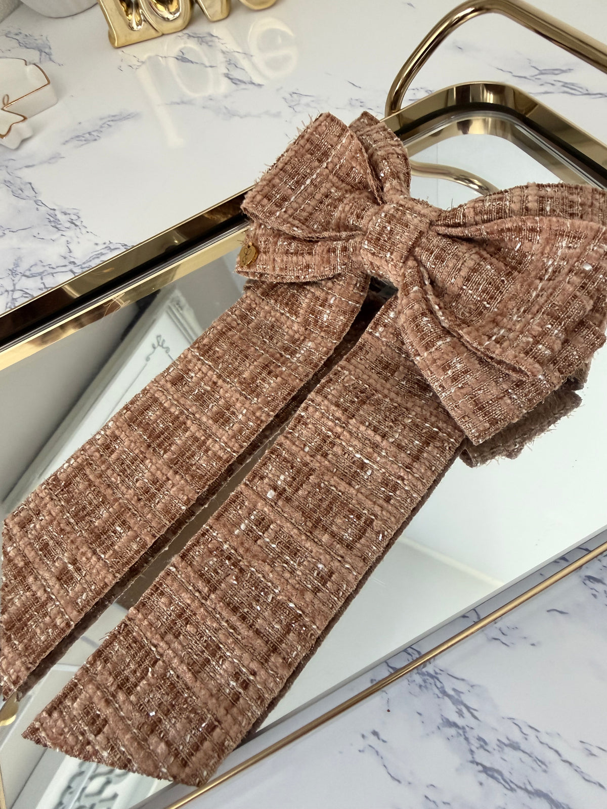 Winter hair bows