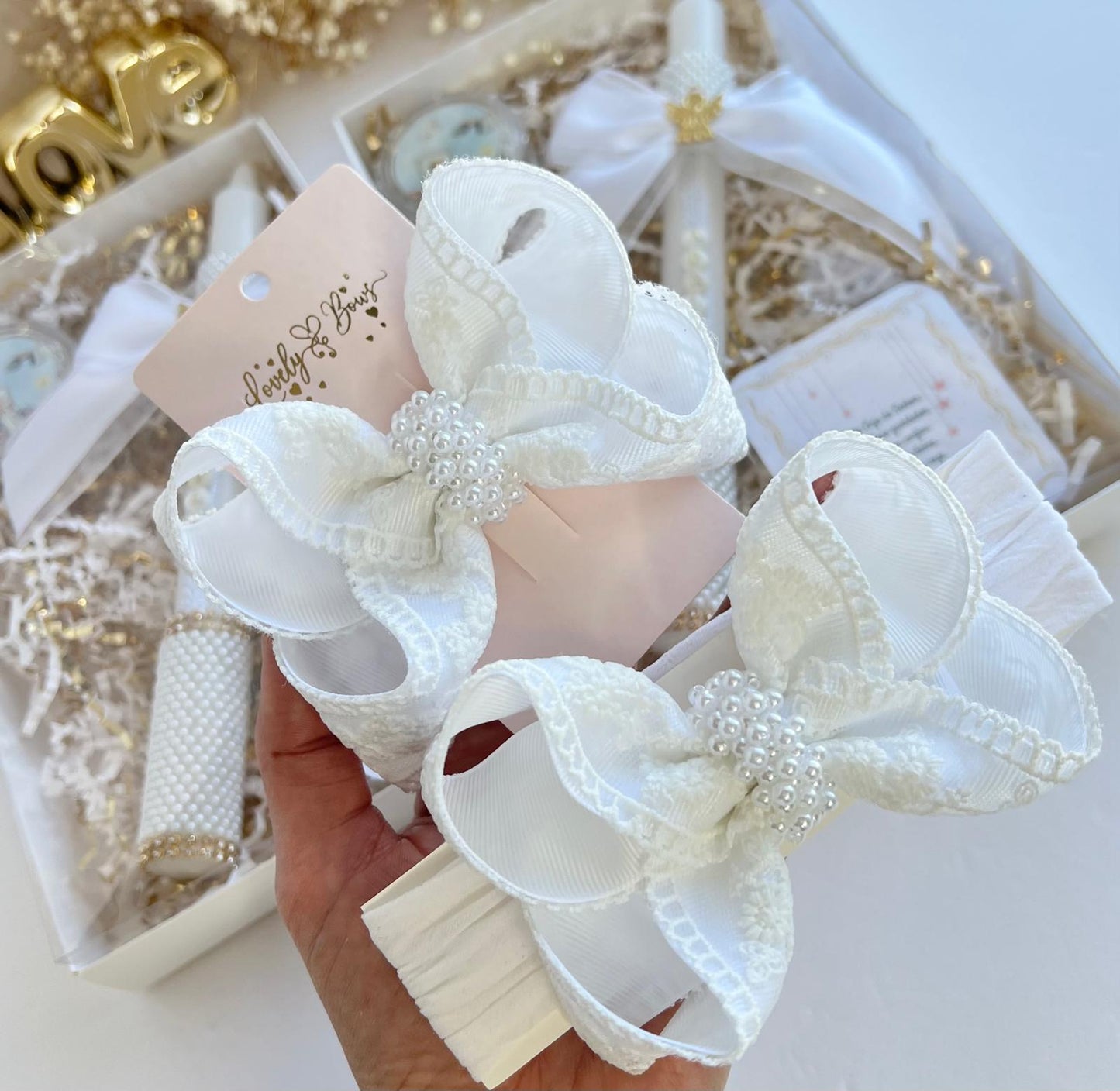 Baby headbands baptism