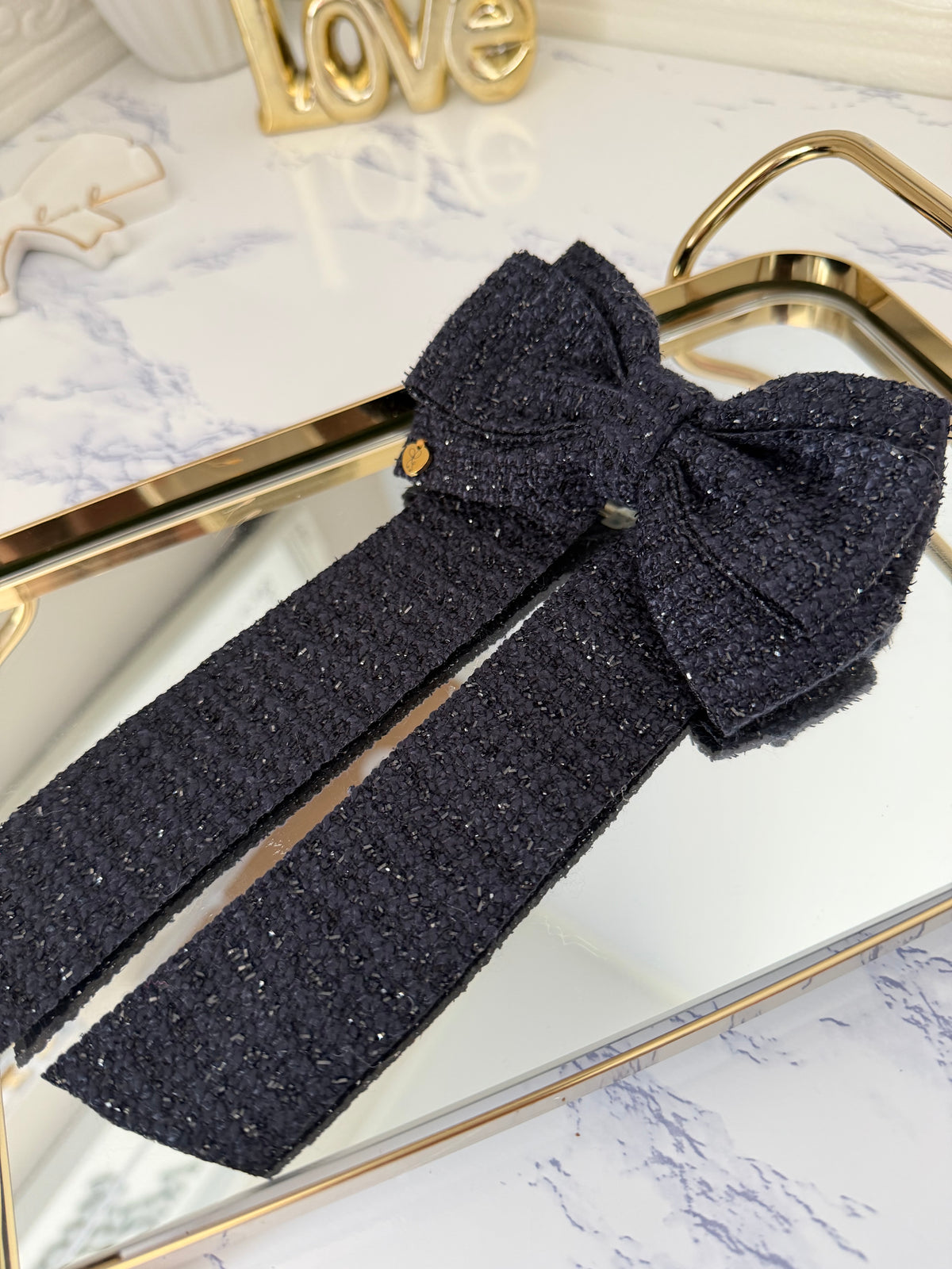 Winter hair bows