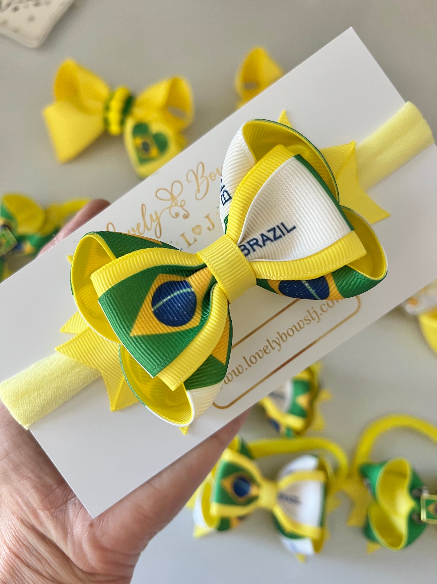 Brazil clip or headbands