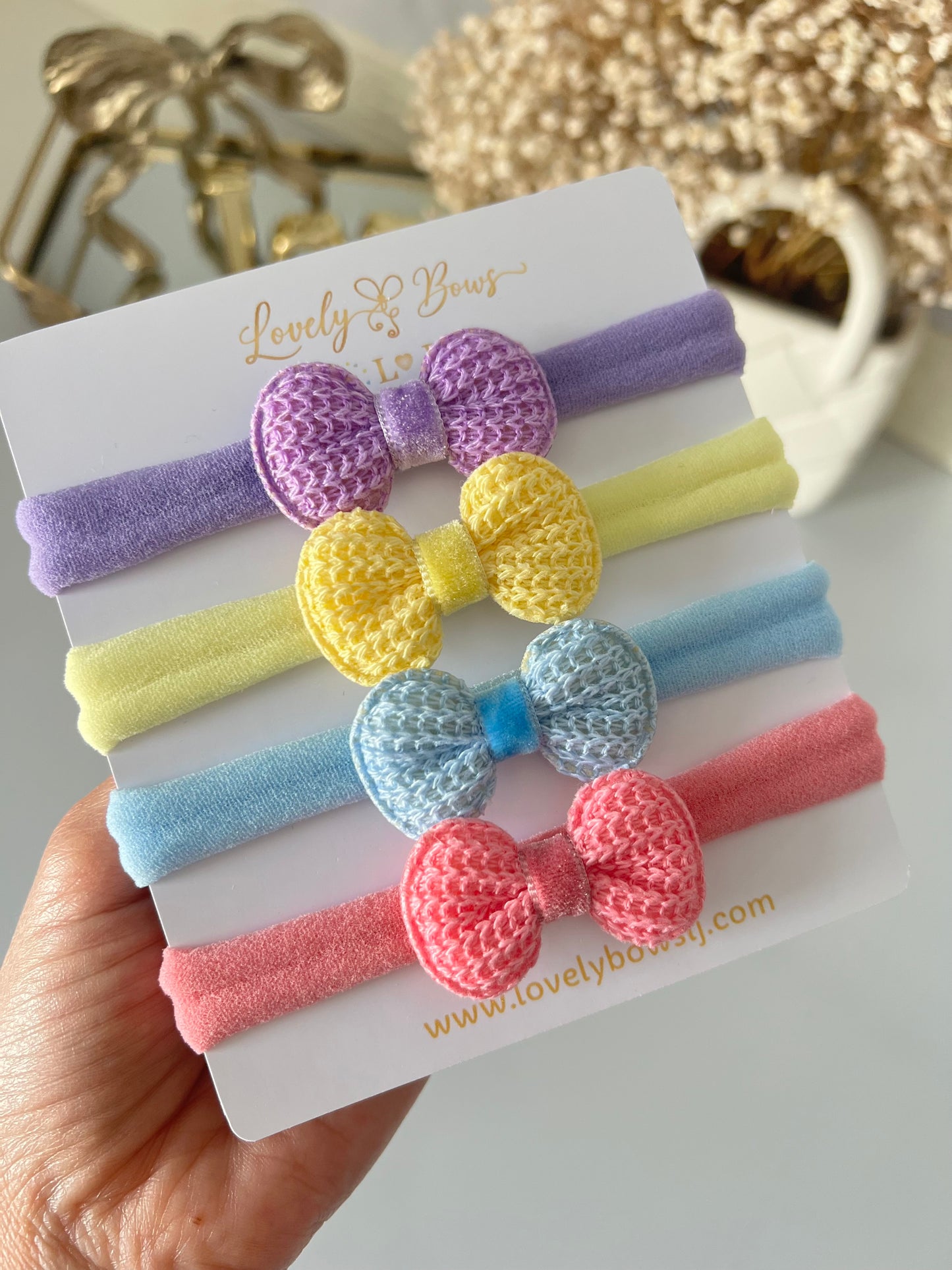 Set crochet headbands