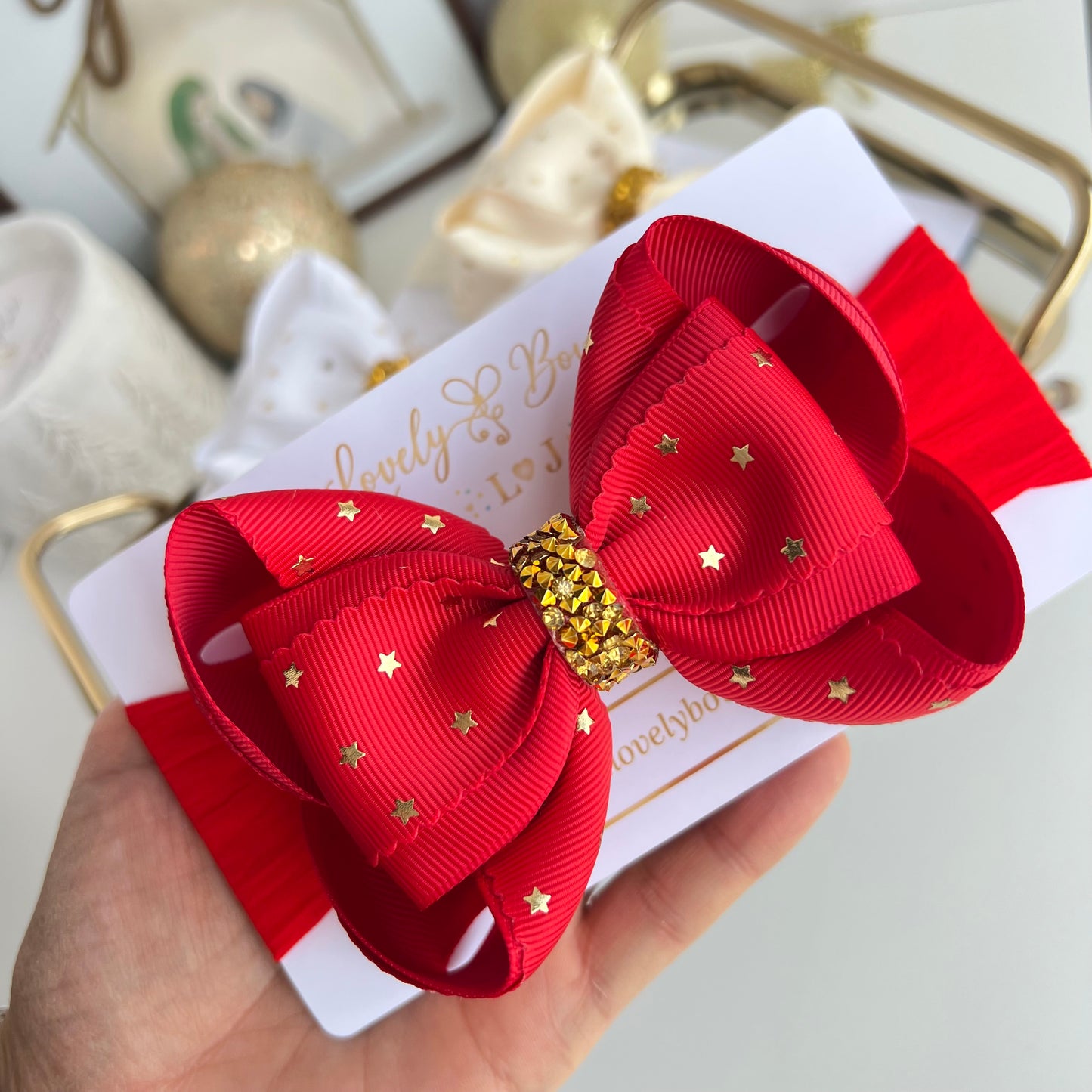 Star hair bows