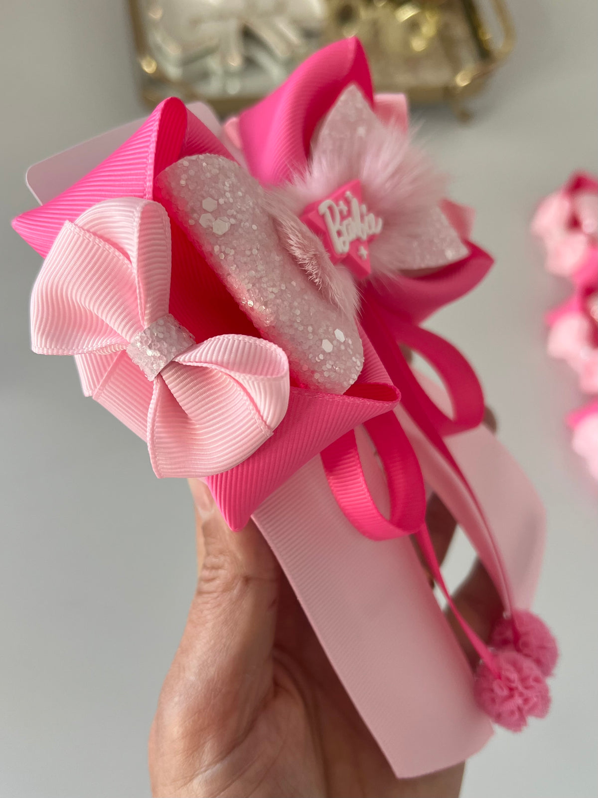 Barbie hair bows