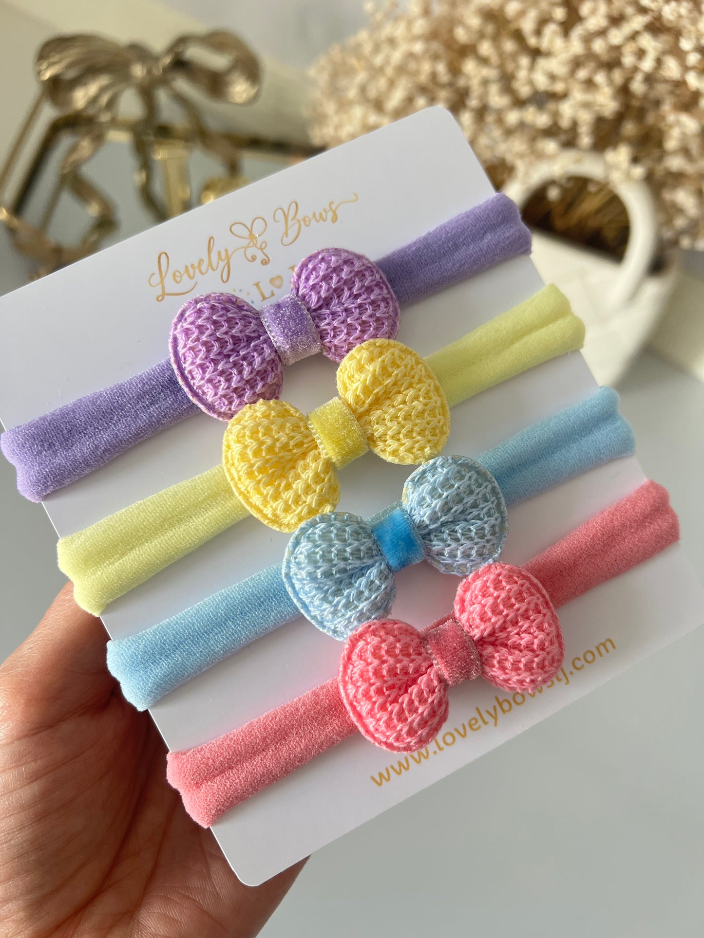 Set crochet headbands