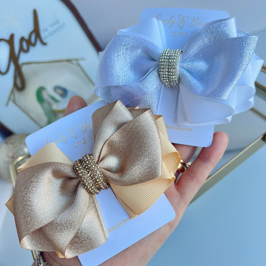 Claire shine hair bows