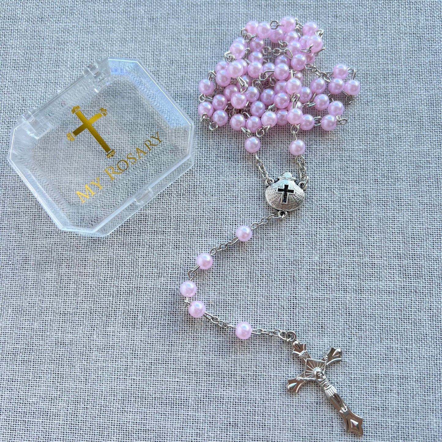 Baptism rosary girl